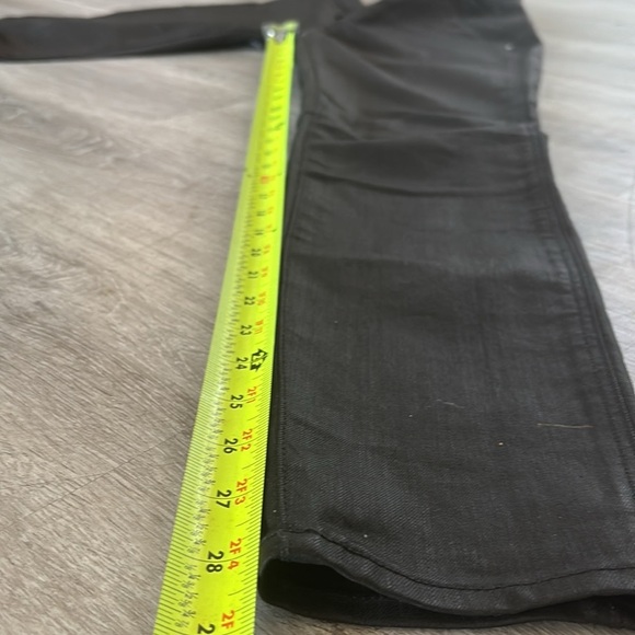 Marc by Marc Jacobs “stick” black waxed mid rise skinny jeans size 29 GUC - Picture 5 of 10
